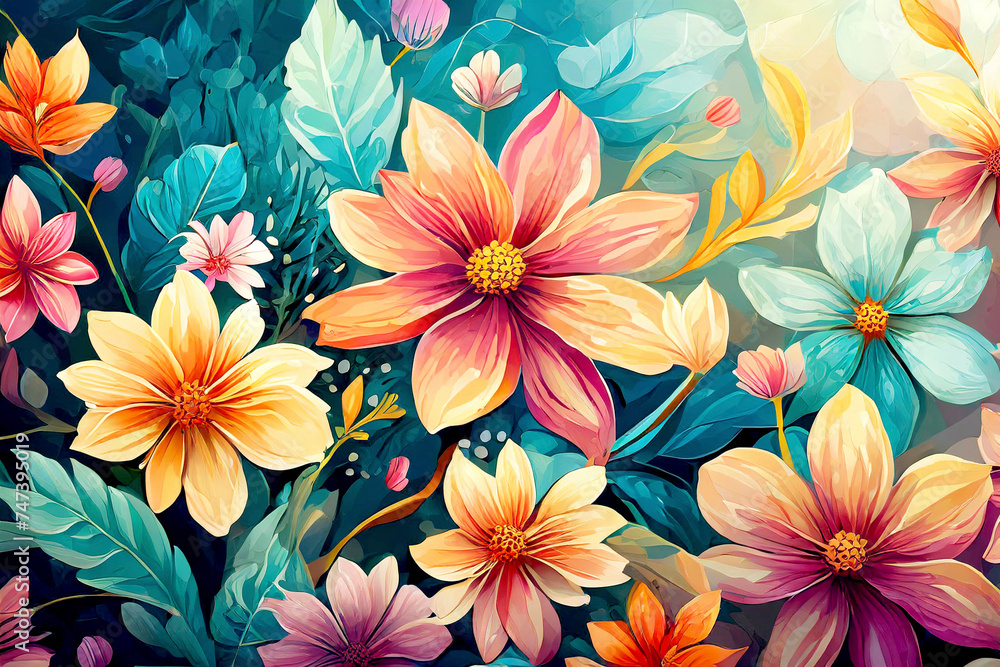 Floraler Hintergrund Floraler Hintergrund