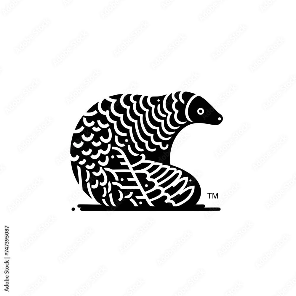 Pangolin Logo Icon Simple and Clean Pangolin Logo Icon Simple and Clean