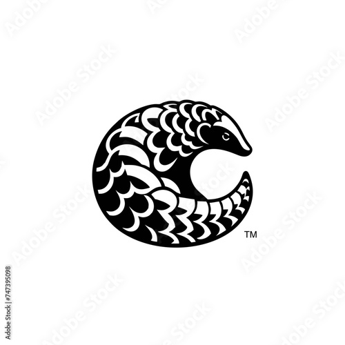 Pangolin Logo Icon Simple and Clean