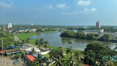 A houseboat in the backwaters of Kerala, Kerala, India 24.Nov.23 photo