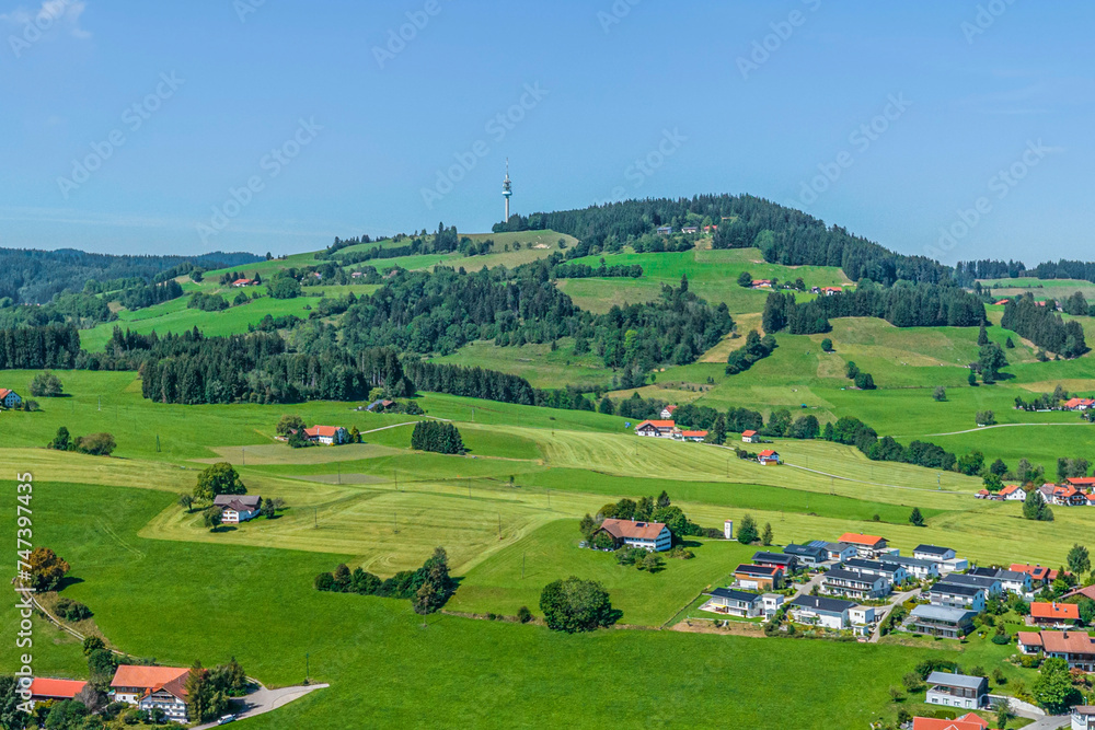 Der Blender bei Ermengerst im Oberallgäu im Luftbild