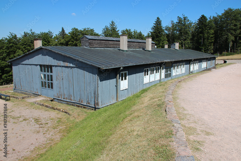 barrack in a concentration camp (struthof) in alsace in france barrack in a concentration camp (struthof) in alsace in france