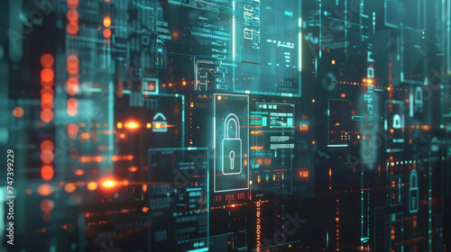 Wallpaper Mural Security, PCI DSS, encryption illustration Torontodigital.ca