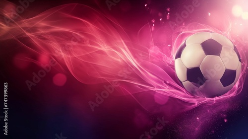 Sports abstract background with soccer ball  sports games competition