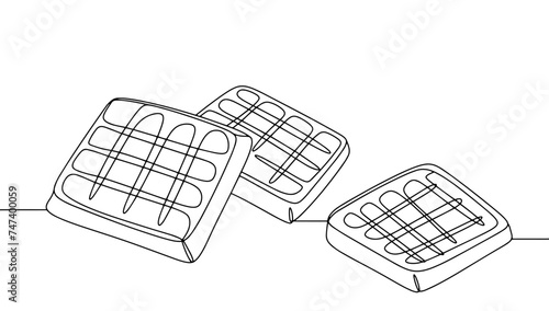 Cookie. Biscuit. Waffles