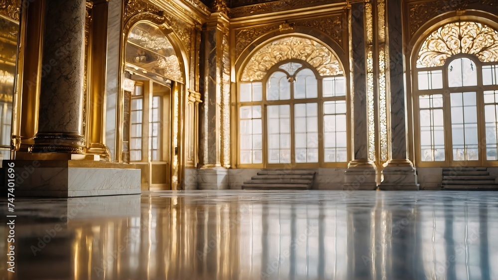 Gold marble interior of the royal palace