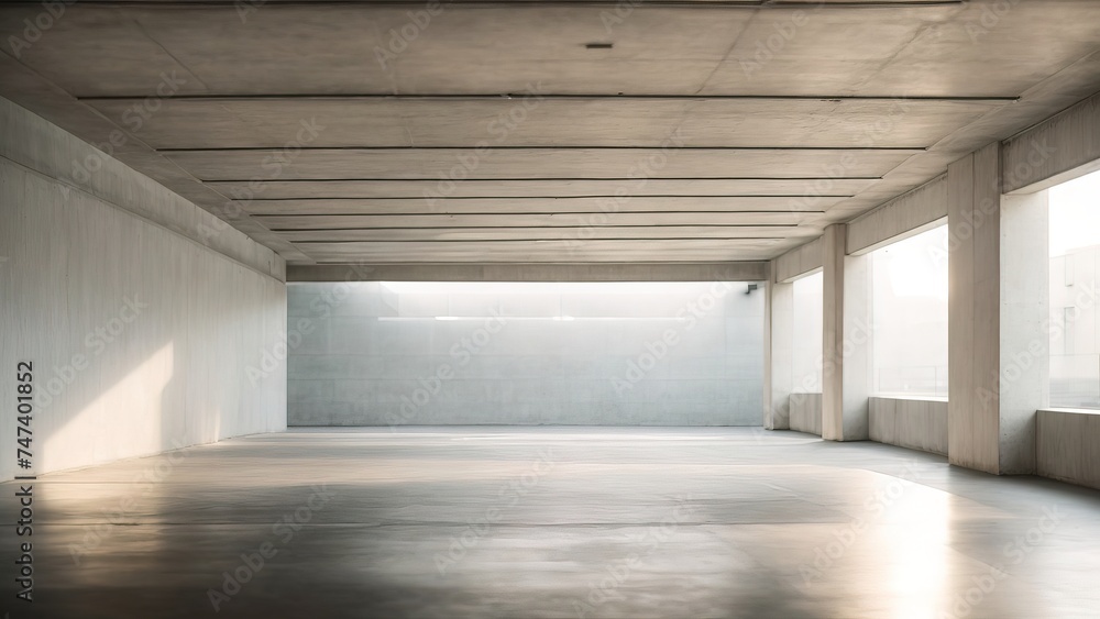 Empty underground parking background Empty underground parking background