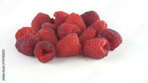 Sweet juicy raspberries