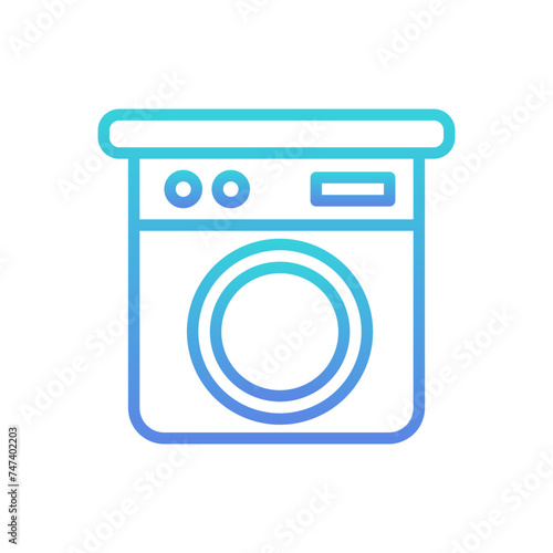 Washing Machine Gradient Linear Style