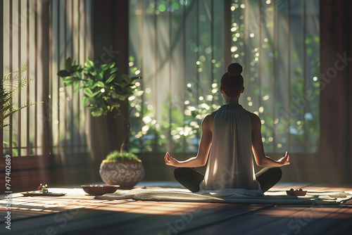 meditation  meditation in the sunset  person meditation  yoga  yoga in the lotus position