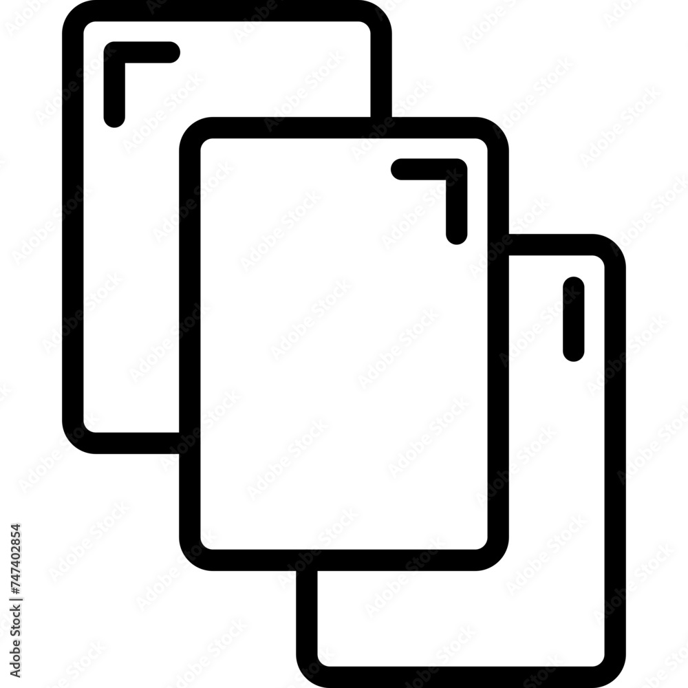 Red Card Vector Line Icon Red Card Vector Line Icon