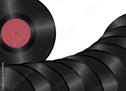 70's 80's 90's retro music party poster vinyl lp bakelite concept vector illustration. Retro music background concept design to use for disco, retro music party, summer party projects.
