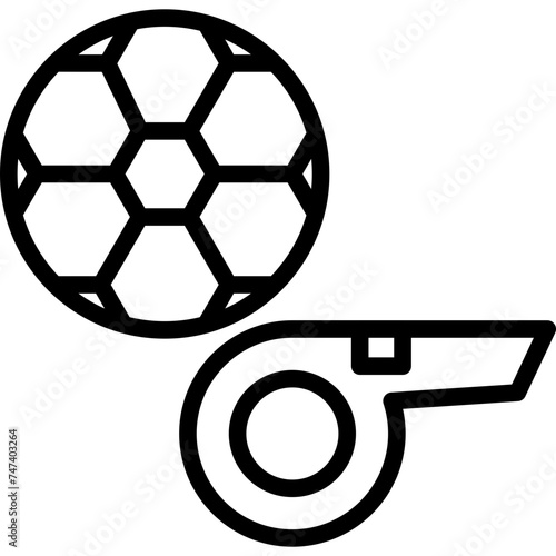 Whistle Vector Line Icon