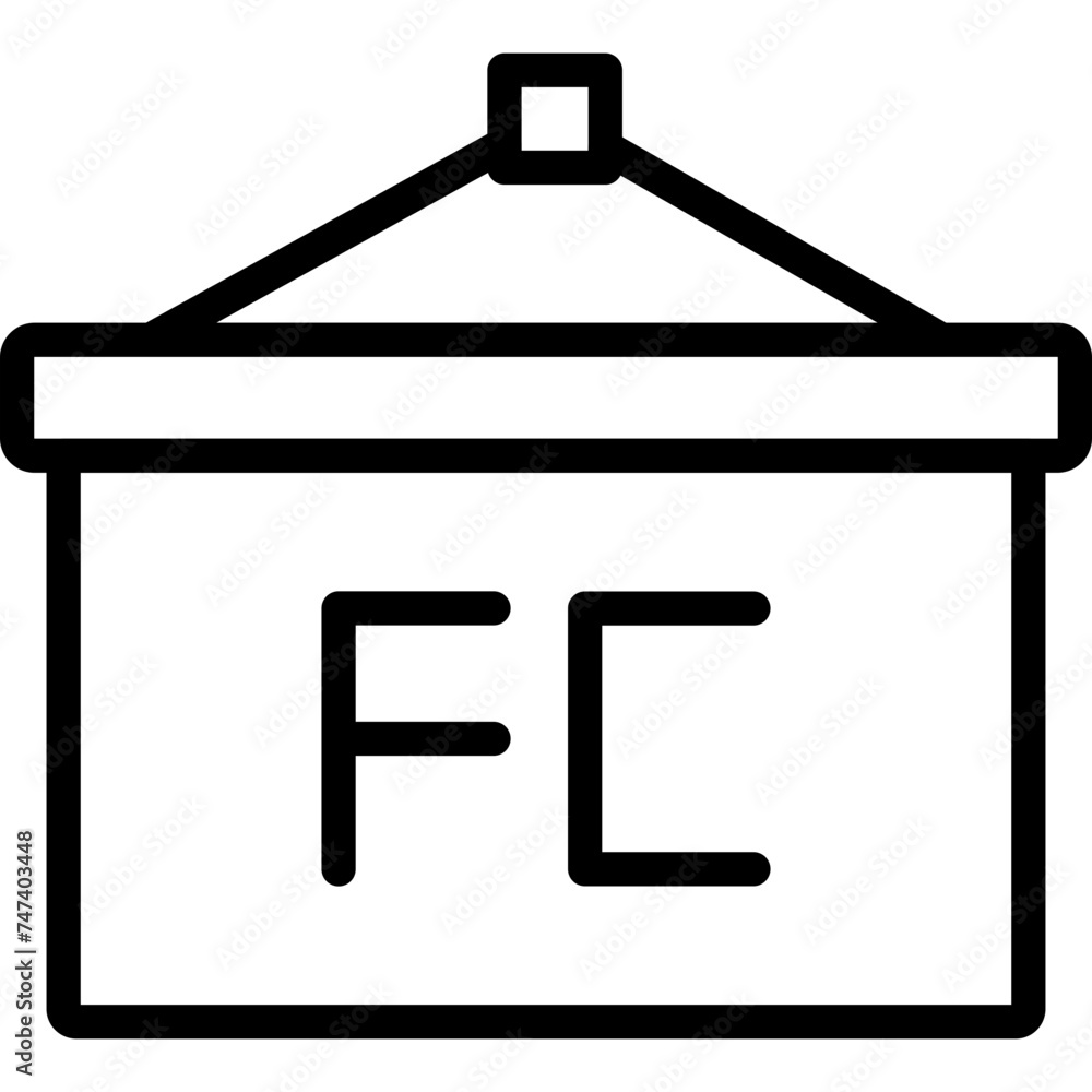 Banner Vector Line Icon Banner Vector Line Icon