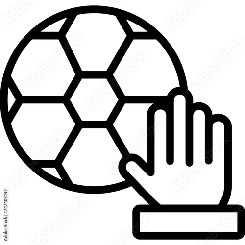 Hand Vector Line Icon