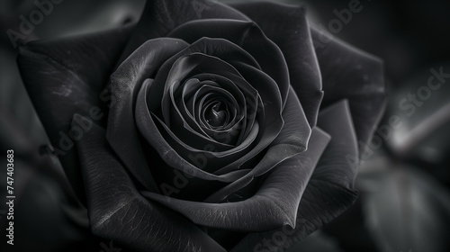 Black rose for poster background