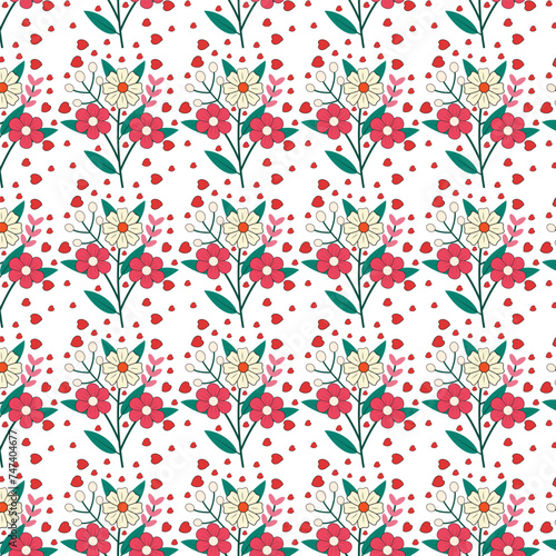 flower pattern vector design. pattern background design photo