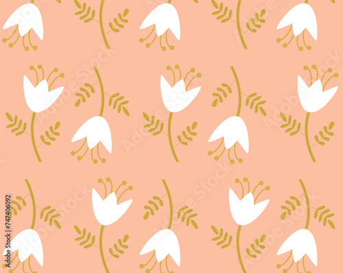 Seamless floral pattern. Vector illustration