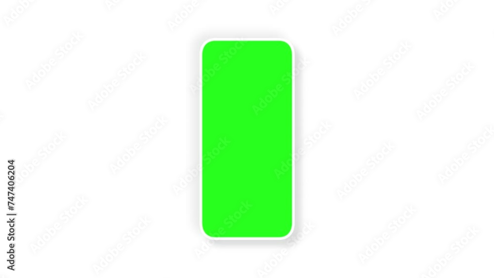 smartphone display with blank green screen vfx and chroma key app mockup template smartphone display with blank green screen vfx and chroma key app mockup template