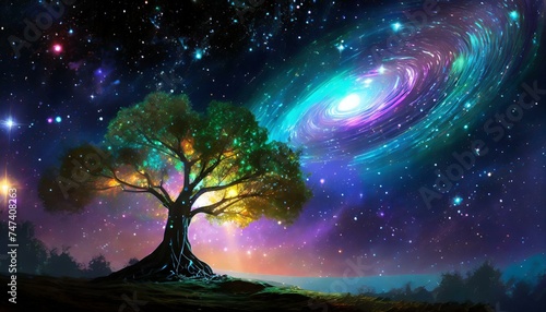 tree with stars