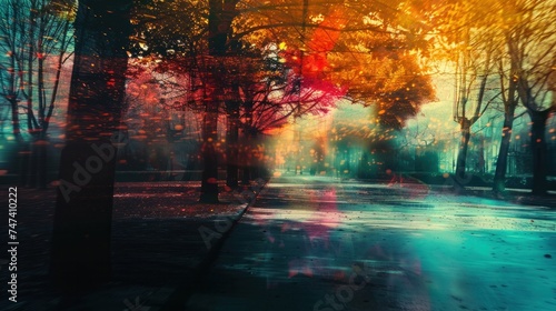 Blurry park  © Emil