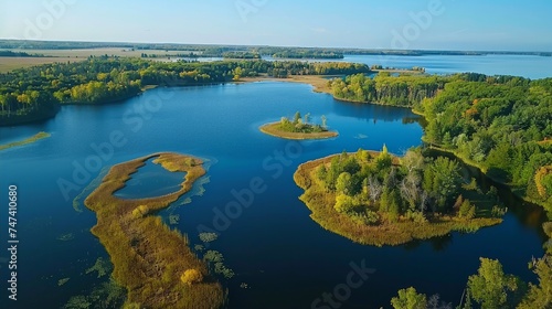 Bowstring Lake is Part of the Leech Lake Native American Reservation in Northern Minnesota 