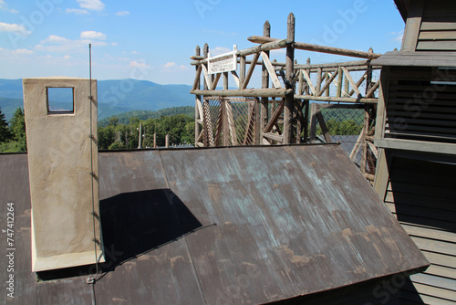 Obraz na płótnie gate in a concentration camp (struthof) in alsace in france w salonie