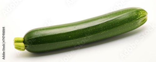 Fresh zucchini on a white background.