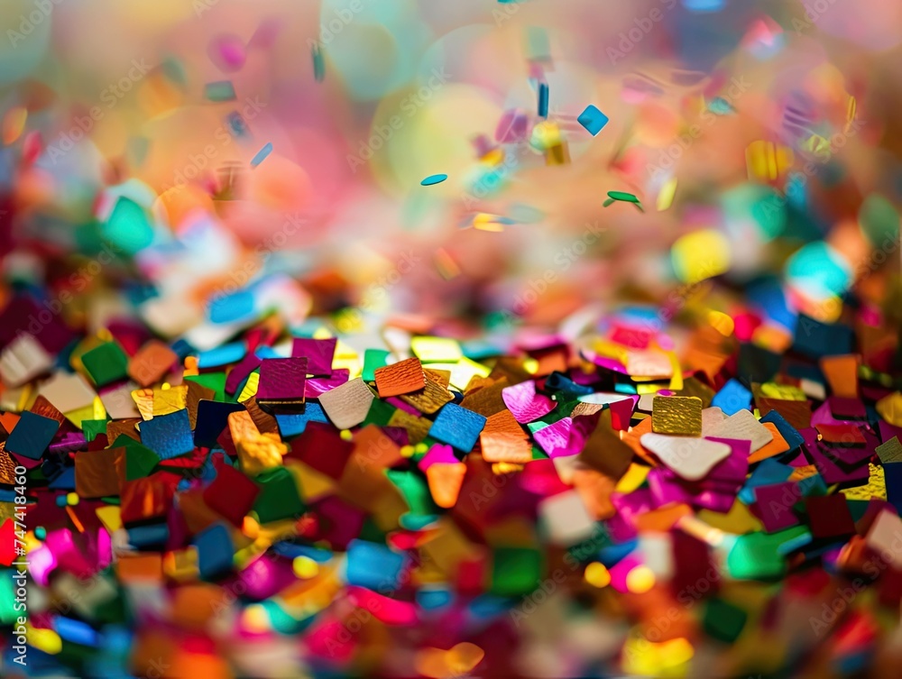 rainbow glitter confetti