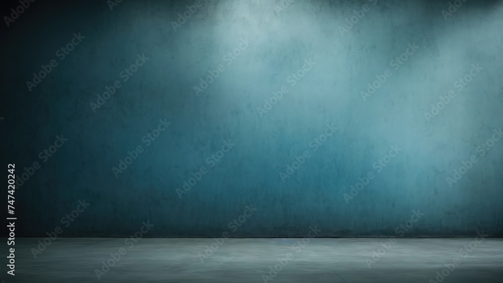 Blue wall texture for background dark concrete or cement floor old black with elegant vintage distressed grunge texture