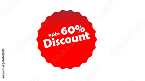 Sale Discount Badge Icons, Isolated Background, HD, Illustrator Vector