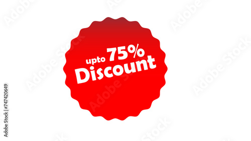 Sale Discount Badge Icons, Isolated Background, HD, Illustrator Vector
