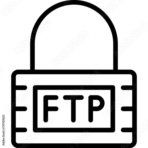 web hosting Vector Line Icon 