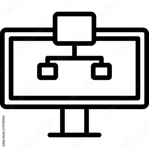 web hosting Vector Line Icon 