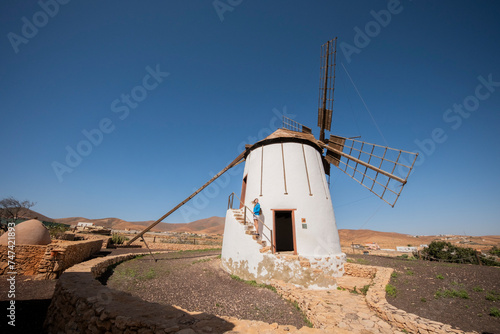Molino de viento en Tiscamanita, Fuerteventura, Islas Canarias