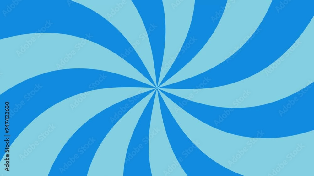 Animated blue retro twist animation loop cartoon style background. Animated blue retro twist animation loop cartoon style background.