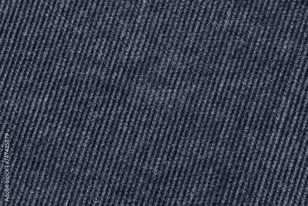 Navy blue corduroy fabric texture as background
Navy blue corduroy fabric texture as background