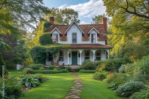 A beautiful old countryside residence with heritage charm, surrounded by lush greenery and picturesque landscapes.