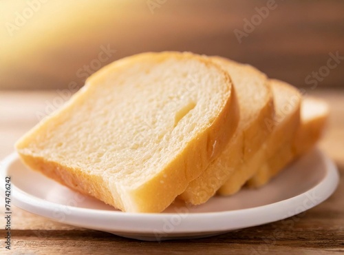 Sliced white bread