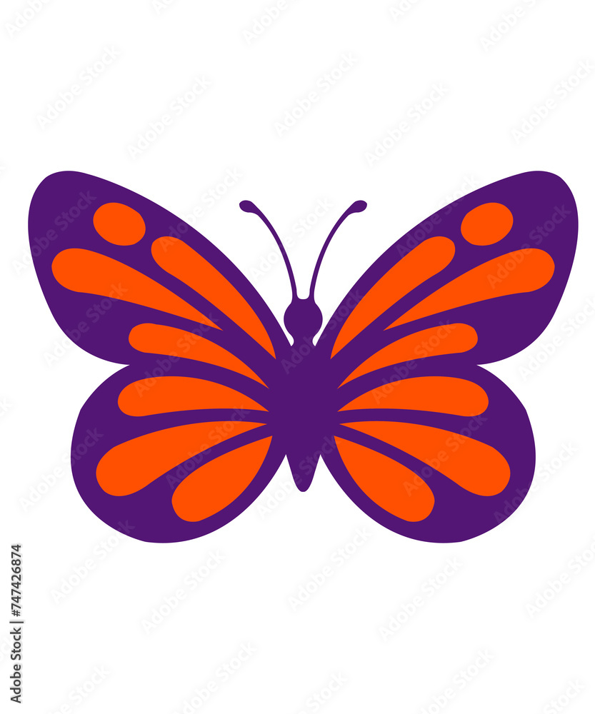 Butterfly clip art design on plain white transparent isolated background for card, shirt, hoodie, sweatshirt, apparel, tag, mug, icon, poster or badge Butterfly clip art design on plain white transparent isolated background for card, shirt, hoodie, sweatshirt, apparel, tag, mug, icon, poster or badge