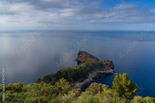 view of the coastline at Sa Foradada in northern Mallorca photo