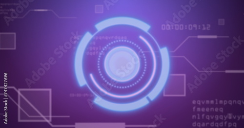 Image of scope scanning over data processing