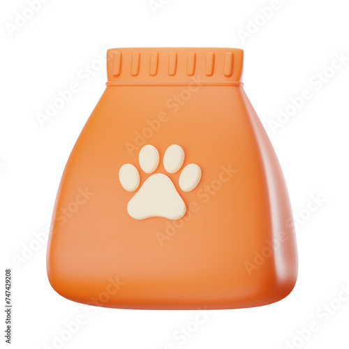 Pet Food Pet Care 3D Illustrations