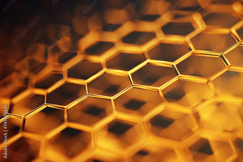 Close up view of honeycomb pattern, perfect for nature or abstract backgrounds Close up view of honeycomb pattern, perfect for nature or abstract backgrounds
