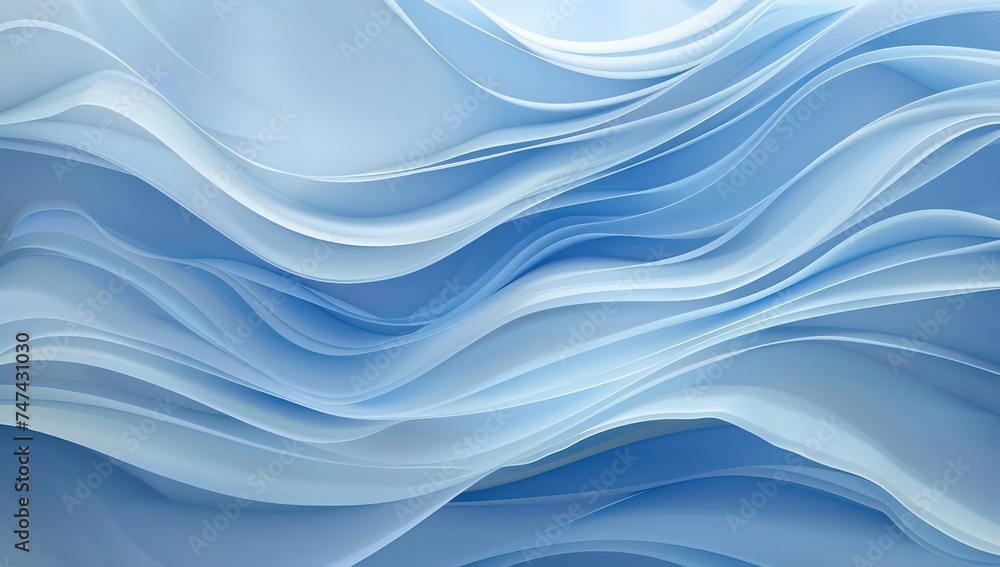a blue background with curved waves, in the style of transparency and opacity, vibrant energy a blue background with curved waves, in the style of transparency and opacity, vibrant energy