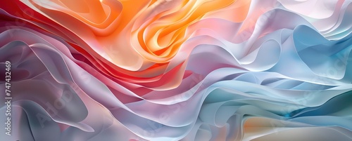 Wallpaper Mural a white paper background with curves and wave patterns, in the style of animated shapes, overlapping shapes Torontodigital.ca