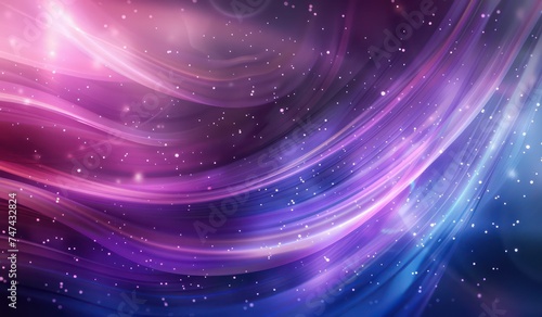 abstract colorful curved shape blurry background in pink, purple and blue, in the style of flat backgrounds, dark azure and purple
