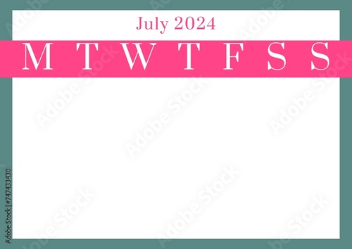 Organizing schedules, the calendar template for July 2024 offers a clean layout for planning