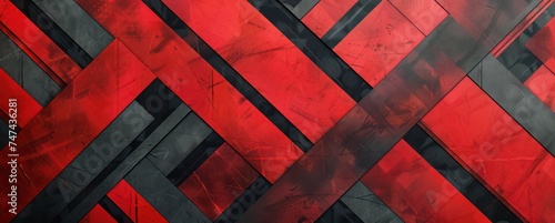 red abstract red pattern geometric pattern, in the style of gray and black, futurism influence