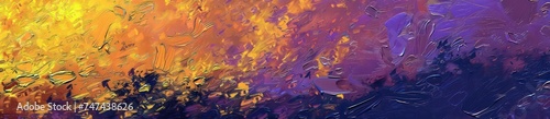 colorful impressionist background, yellow and purple